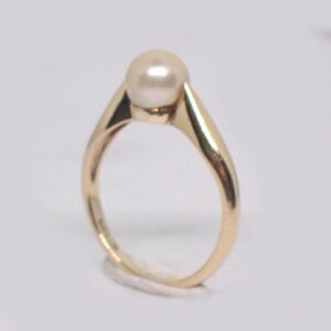 14 Karat Perle ring 6,2mm