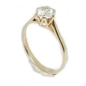 Solitaire ring / Prinsessering 14K guld