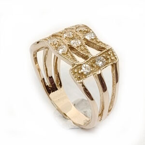 Bred Guldring 18K