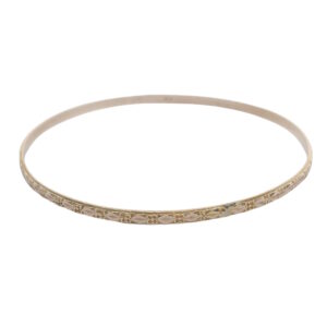 Guld armring med mønster