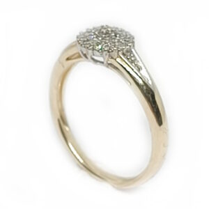 (1 stk.) CO₂ fri ②.Hand+: Rosetring med 39 diamanter