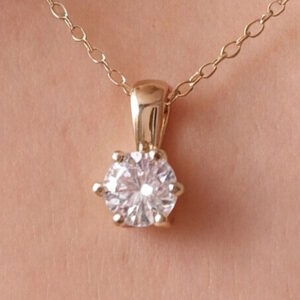 Halskæde med solitaire vedhæng 0.5ct. LG Diamant