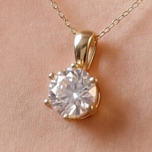 Halskæde med solitaire vedhæng 1.0ct. LG Diamant