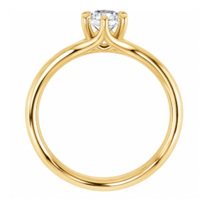 Diamantring solitaire i guld med 0.52ct. TW-VS LG Diamant
