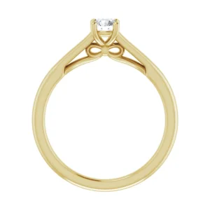 0.25ct. Solitaire sl&oslash;jfe ring i guld med TW/VS LG Diamant