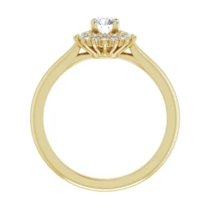 0.39ct. Dobbelt Rosetring i guld med TW/VS LG Diamanter