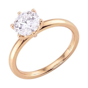 Solitairering i guld med 1.0ct. LG Diamant