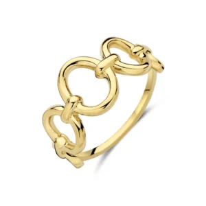 Ring med cirkler i moderne design.