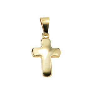 Lille kors vedhæng i 8 karat guld 9x14mm