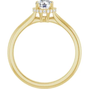 CO₂ fri Solitaire Ring med LG Diamanter i Guld 0.55 ct.